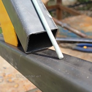 6.2K views · 155 reactions | Screats of 45° square tube joints #welder #welding #art #trick #trandingandviralvideo | Noris Welder Art | Facebook