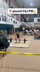 Clean & Jerk PR by Emma Cheney #bigweight #💪 #💯 | ISNP Weightlifting