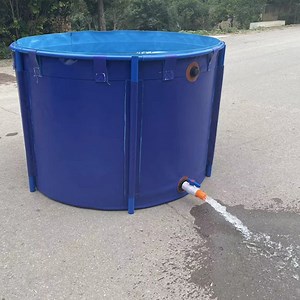 [Hot Item] Large Tarpaulin Fish Tank Farming Pond Biofloc Plastic Round Aquaculture Fish Farming Tank