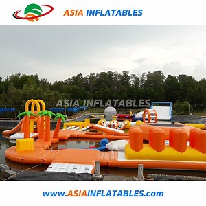 [Hot Item] Kids Water Playground Inflatable Jumping Blob Water Park Floating Games