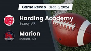 Football Recap: Marion Piles Up the Points Against Harding Academy