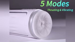 Automatic Male Masturbator Sex Toys for Men，Electric Male Masturbation Cup with 5 Thrusting & Vibrating & Flashing Lights, Men's Sex Toy Penis Pump Pocket Pussy Stroker Vibrator Blowjob Machine