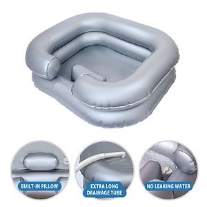 [Hot Item] Inflatable Shampoo Basin Tub for Bedridden Disabled Injured Portable Hair Washing Bowl