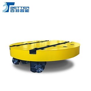 [Hot Item] 360 Degree Rotating Electric Platform Turntable with Rail Transfer Cart