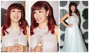 Sao nữ gốc Việt Chung Lệ Đề lộ rõ bụng bầu lần mang thai thứ 4