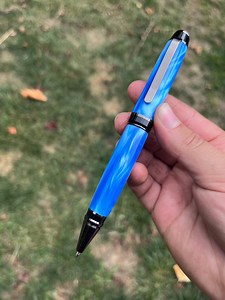 Big Ben Blue Acrylic Cigar Pen, Cigar Pen With Black Ink,, Bold Pen, Heavy Pen, Large Pen, Wooden Pen, Wood Lathe Turned, Lathe, Smooth Pen - Etsy UK
