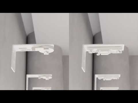 QUOYA QL600/AT5810 Smart Electric Curtain Track- How to mount track to ceiling and wall