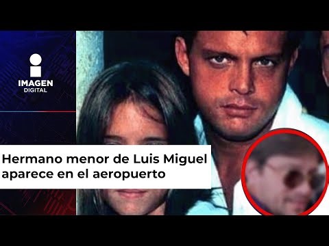 Captan a Sergio Basteri, hermano menor de Luis Miguel, en aeropuerto