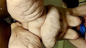 Big fat woman get fucked real hard, old guy black cock pumping huge loads of cum inside her pusssy