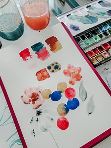 Watercolor Basics: Wet on Wet Technique — Dots & Dust