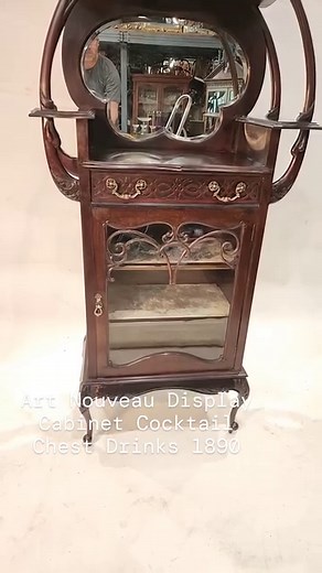 Art Nouveau Display Cabinet Cocktail Chest Drinks 1890 #artnouveau #Canonburyantiques #nouveau #antiques #belleepoque #interiors #cocktails #1890 #interiordesign | Canonbury Antiques | Facebook