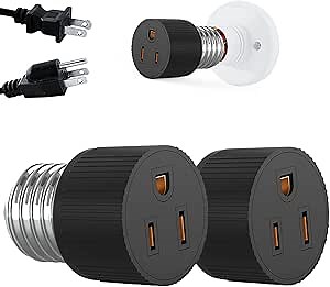 Black Medium Base Light Socket