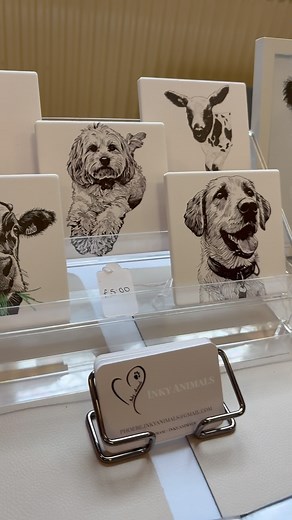 Stall Set up! 🖤🤍 Message me for more details about getting a pet portrait! 🐾 #dog #petportrait #handdrawn #drawing #pet #art #draw #portrait #dogs #dogsofinstagram #fyp #trendingnow #viralvideos #viralreels | Inky Animals