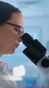 Focused Female Scientist Lab Coat Glasses Stock Footage Video (100% Royalty-free) 3975995631 | Shutterstock