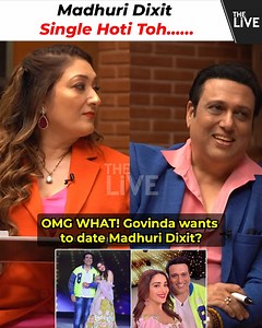 Govinda wanted to DATE Madhuri Dixit? In an interview Govinda ADMITS in front of his wife Sunita Ahuja, that he would have tried his luck in love with Madhuri Dixit. #Govinda #MadhuriDixit #SunitaAhuja | The Live