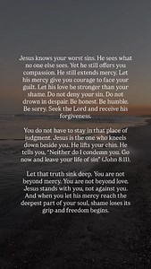 Jesus Forgives an Adulterous Woman (John 8:1–11) Jesus returned to the Mount of Olives, but early the next morning He was back again at the Temple. A crowd soon gathered, and He sat down and taught them. As He was speaking, the teachers of religious law and the Pharisees brought a woman who had been caught in the act of adultery. They put her in front of the crowd. “Teacher,” they said to Jesus, “this woman was caught in the act of adultery. The law of Moses says to stone her. What do you say?” 