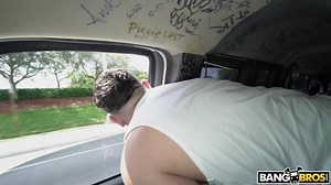 Milu Blaze picked up, fucked in the bang bus and kicked out