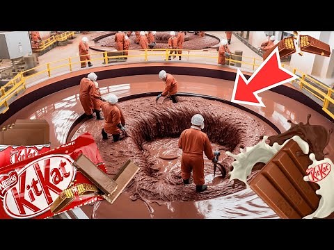 How KITKAT Chocolate is Made | 7 MILLION KITKAT Chocolates EACH Day!!🍫🏭