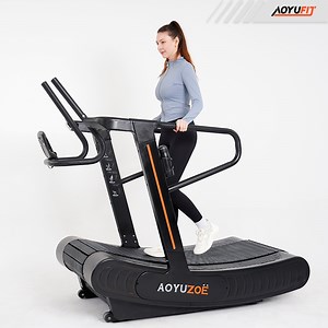 Aoyufit Curved Treadmill with Comfortable Wide Running Area for Runners