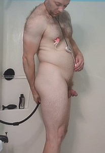 Giant Shower Hose Belly Inflation and Plugging