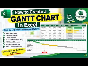 How to Create a Gantt Chart in Excel | Step-by-Step Project Management Tutorial