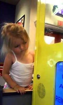 Cotton candy machine at Chuck E Cheese So Cute