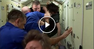 Farewells ahead of ISS undocking