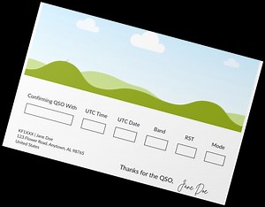 Amateur Radio QSL Card Template: Canva Digital Download (6x4in) - Etsy UK