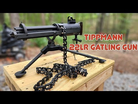 THE COOLEST 22 EVER! TIPPMANN 22LR GATLING GUN!