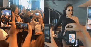Đẳng cấp Hà Hồ: Vừa xuất hiện đã được "rừng" camera bủa vây, thần thái sang chảnh cuốn hút cả đám đông