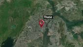High quality video of zoom to the City of Thane from space* Full HD*...