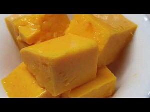 Mango Pudding with China Grass \\ Agar Agar Mango Pudding \\ Easy Dessert for Summer