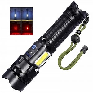 [Hot Item] Hot Sale Xhp160 Super Bright Type-C Charging Telescopic Zoom LED Tactical Flashlight