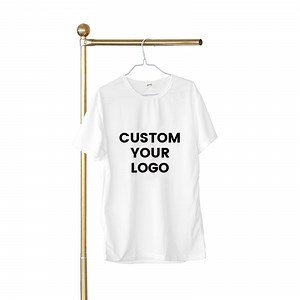 [Hot Item] High Quality Company Staff Uniform Camp Event Promotional Logo Printed Adult 180g White 100 Cotton Unisex Custom Men's T-Shirts