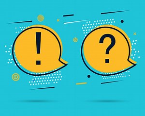 Point d’exclamation et symbole d’interrogation vecteur. Le signe de...
