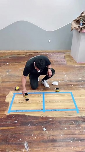 23K views · 180 reactions | True black & Ebony stain……….. ……………………………………………..#example #pine #flooring #ricardofloors #stain #diy #fypシ #satisfying #asmr | Ricardo’s Floors and Granite | Facebook