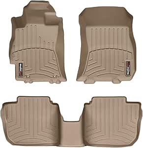 Weathertech Custom Fit FloorLiners for Subaru Legacy, Outback, 1st & 2nd Row (45259-1-2), Tan
