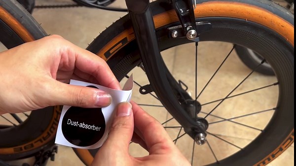 Bike Protection Film for Brompton Folding Bicycle, Invisible Paint Scratch-resistant Sticker Protector for Frame Fork Triangle (Black Set)