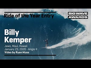 Billy Kemper at Jaws 4 - 2020 Ride of the Year Entry - WSL Big Wave Awards