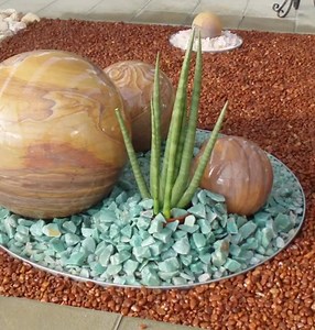 Complete #landscpaing #project by #Stonemartindia. #Buy #different types of #pebbles (natural and polished) and decor your #garden, #backyardarea. | Stone Mart India