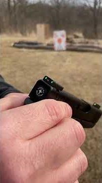 TruGlo TFX PRO sights on Glock 43X first shots