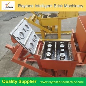 [Hot Item] Qts2-40 Máquina manual para hacer bloques de arcilla, ladrillos interlocking y bloques de hormigón huecos