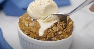 Healthy Sugar Free Pumpkin Crisp Dessert