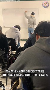 Clumsy student fails trying to escape class | Now I've Seen Everything