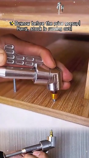 🔧 This drill bit adapter is designed for easily tightening screws in tight spaces. It is compatible with various drill bits and wrenches, allowing access to hard-to-reach places that other tools can't manage.🥰👏 | Distceinthe