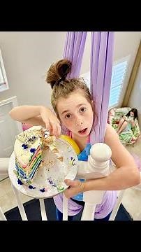 Little Mama FELL off the BALCONY with the CAKE!!😬