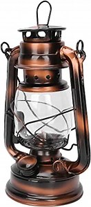 Retro Kerosene Lamp, Emergency Large Capacity Barn Lantern, Light Decoration Bronze Ornament for Pub Inn Outdoor Light Home Decoration