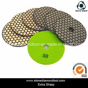 [Hot Item] 100mm Dry Diamond Polishing Pad Grit 50-3000 Resin for Granite