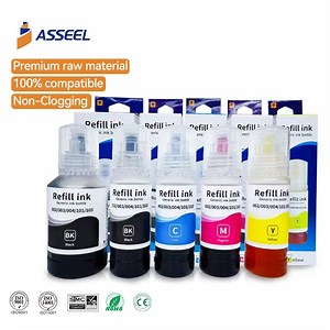 [Hot Item] Asseel 002 001 101 502 004 003 103 504 Premium Compatible Bottle Refill Dye Ink for E-Pson L4150 L4160 L4260 L616 L6171 L61