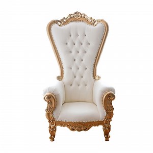 [Hot Item] Hotel Chairs Royal Gold King Chair Throne Chair Wedding Rental